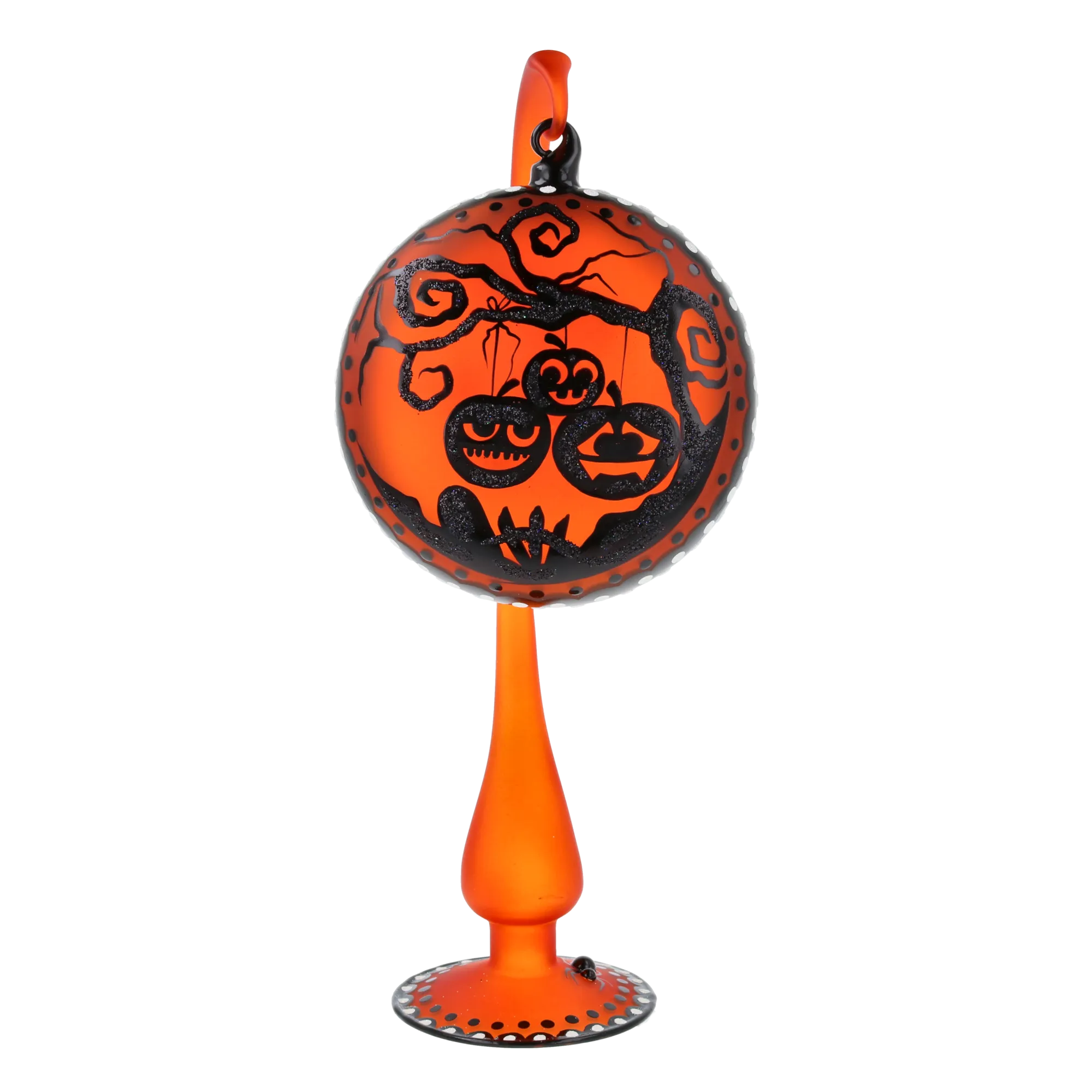 Midnight Amber Pumpkins Premium christmas glass ornament 2022-567