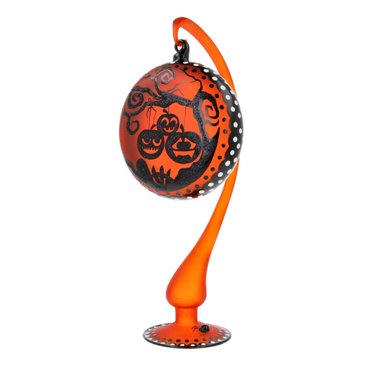 Midnight Amber Pumpkins Premium christmas glass ornament 2022-567