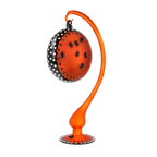 Amber Midnight Vigil | Hand-Painted Glass Ornament | Blubom 2022-567