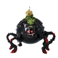 Load image into Gallery viewer, Lovebite Spide Halloween Handmade Glass Christmas ornament 2022-568
