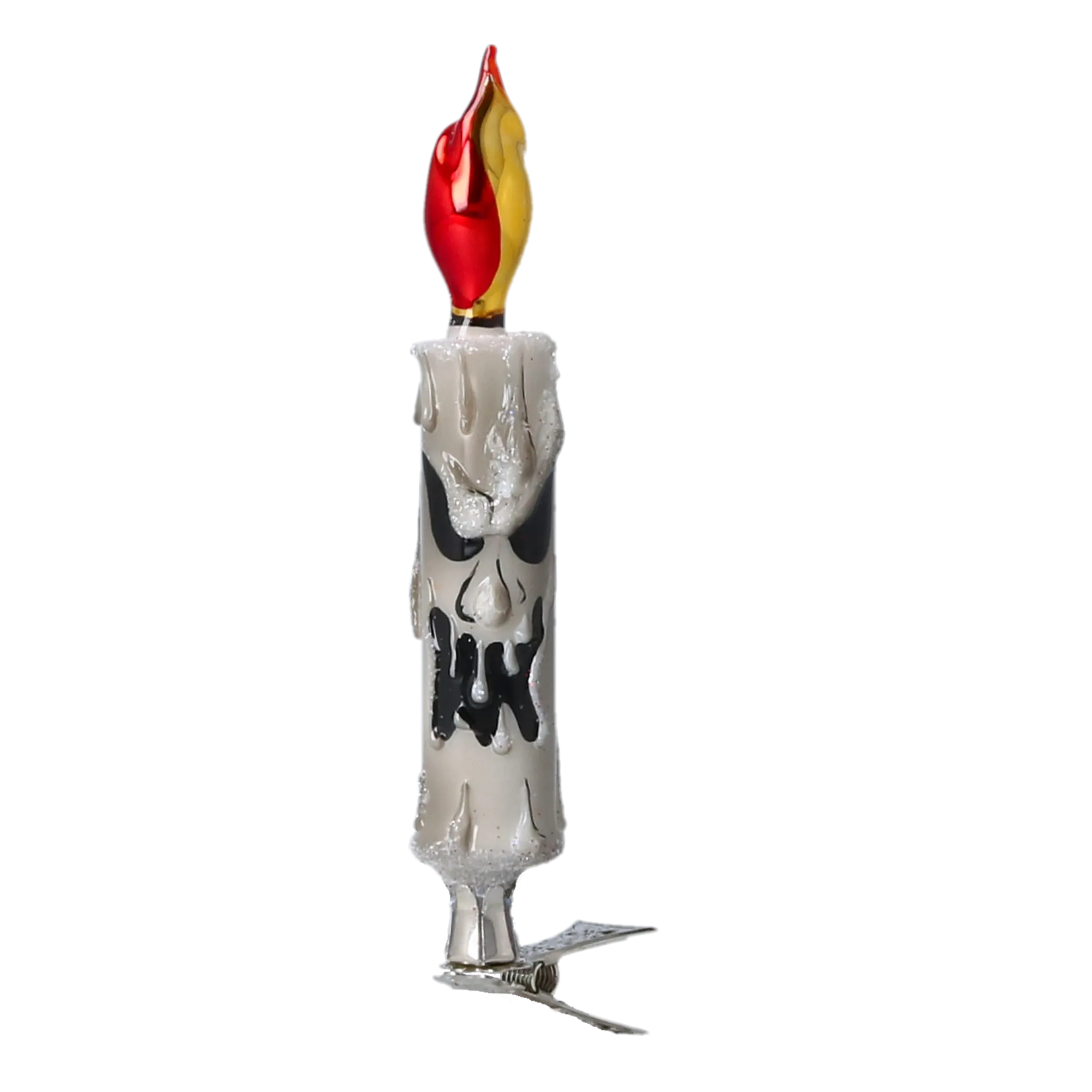 Spectral Tallow Gaze | Hand-Painted Glass Ornament | Blubom 2022-569