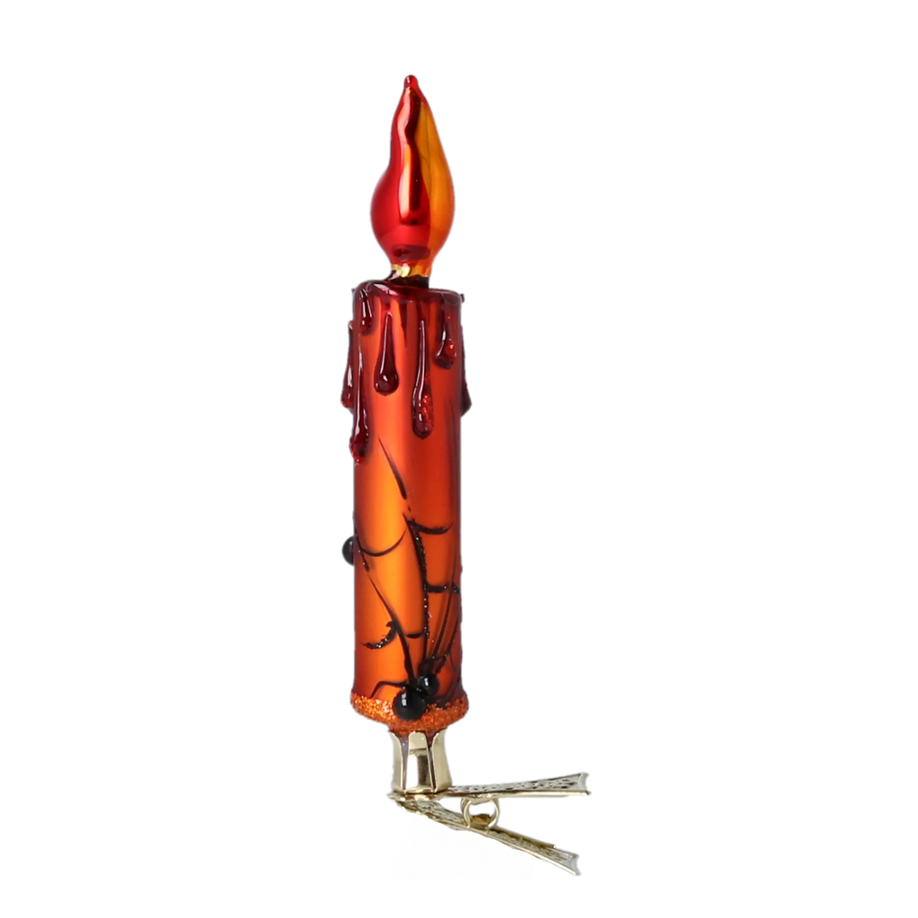 Crimson Weaver Vigil | Hand-Painted Glass Ornament | Blubom 2022-570