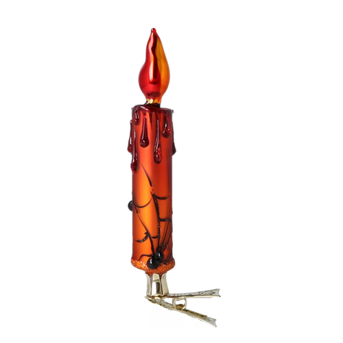 Crimson Weaver Vigil | Hand-Painted Glass Ornament | Blubom 2022-570