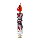 Sanguine Midnight Vigil | Hand-Painted Glass Ornament | Blubom 2022-572