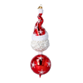 Load image into Gallery viewer, Crimson Starry Santa Premium christmas glass ornament 2022-573
