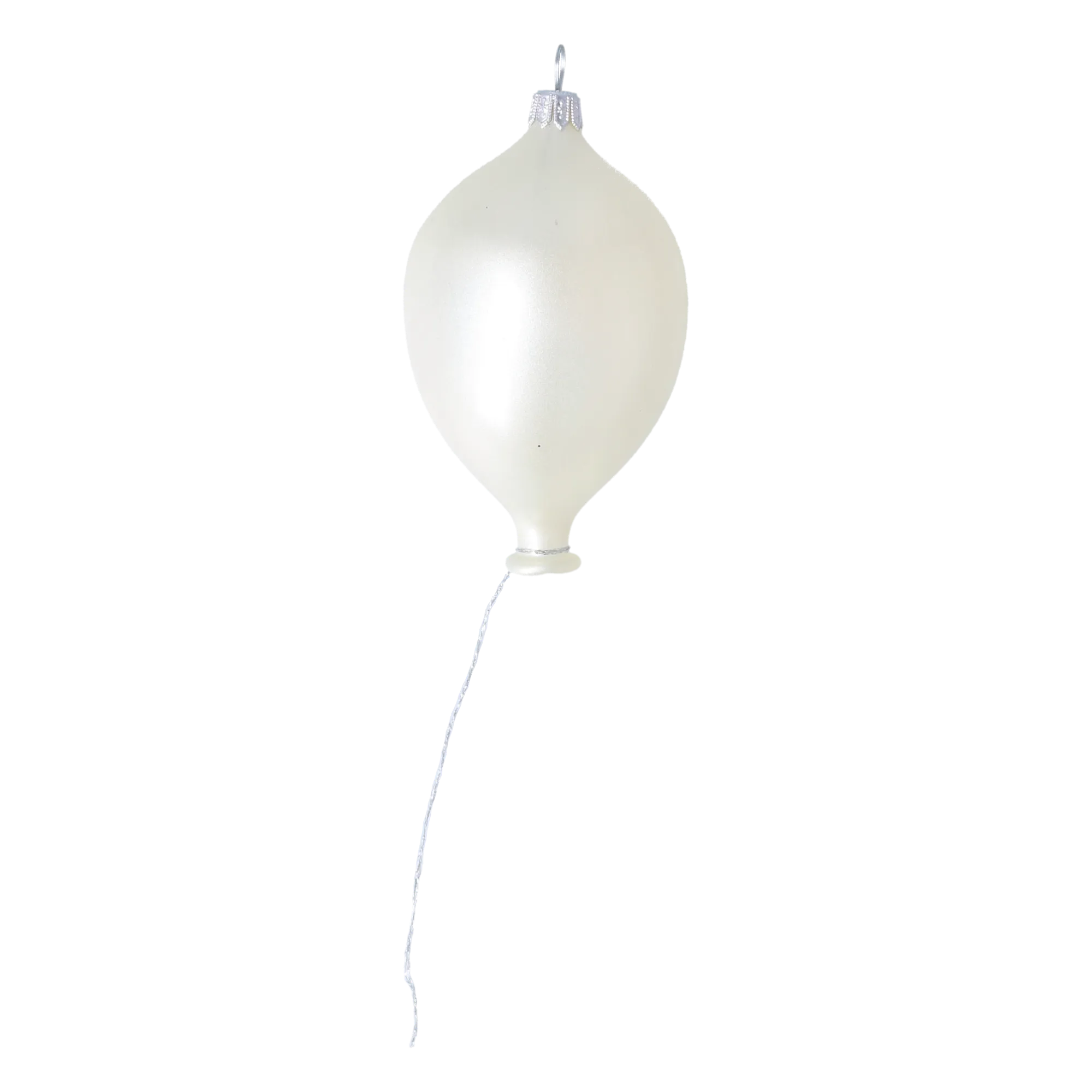 Alabaster Ascent | Hand-Painted Glass Ornament | Blubom 2022-578
