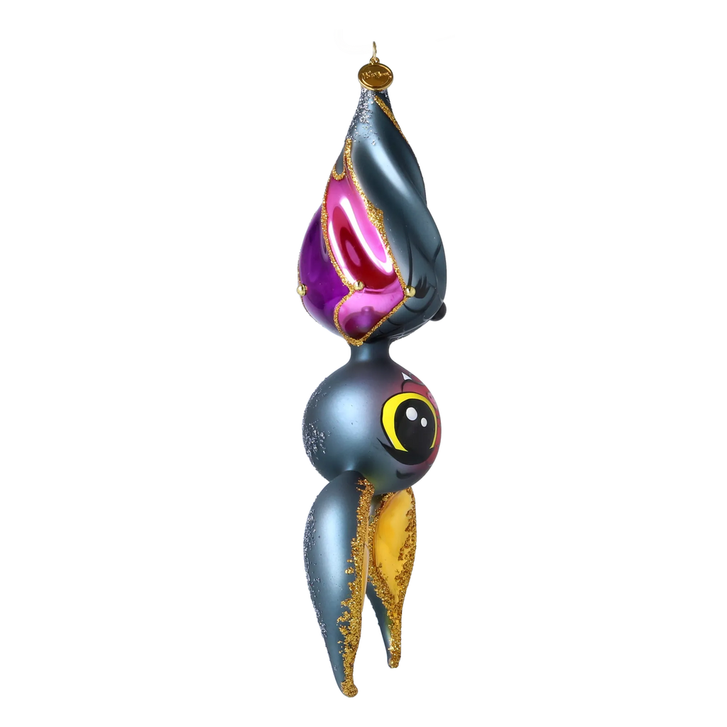 Gilded Night Voyager | Hand-Painted Glass Ornament | Blubom 2022-579
