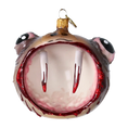 Load image into Gallery viewer, Fang Face Halloween Vampire Handmade Glass Christmas ornament free blowing
