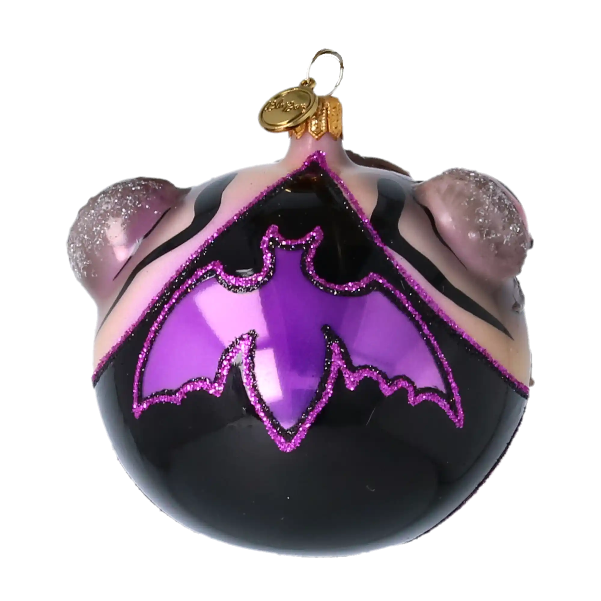Fang Face Halloween Vampire Handmade Glass Christmas ornament free blowing