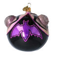 Load image into Gallery viewer, Fang Face Halloween Vampire Handmade Glass Christmas ornament free blowing 2022-580

