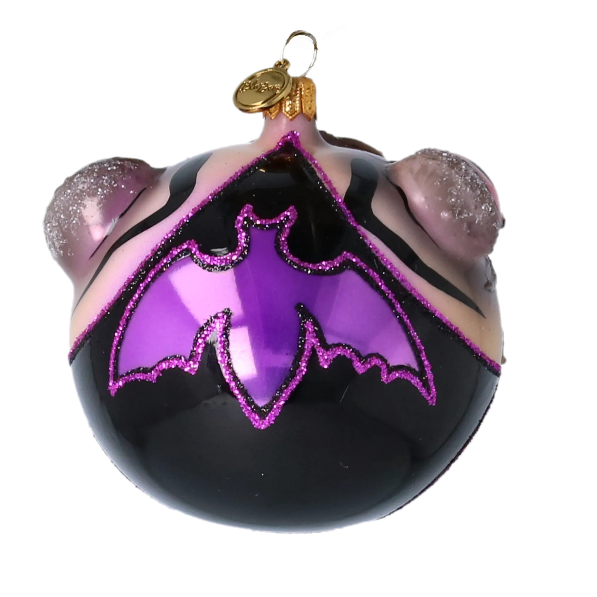 Fang Face Halloween Vampire Handmade Glass Christmas ornament free blowing 2022-580