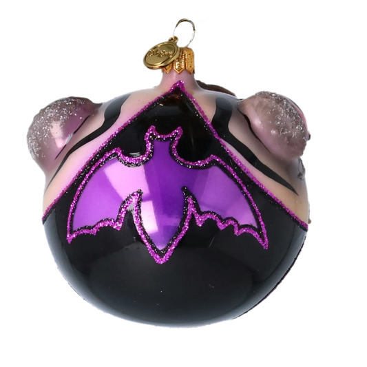 Fang Face Halloween Vampire Handmade Glass Christmas ornament free blowing 2022-580