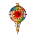 Gilded Zenith Rhapsody | Hand-Painted Glass Ornament | Blubom 2022-581