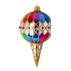 Gilded Zenith Rhapsody | Hand-Painted Glass Ornament | Blubom 2022-581