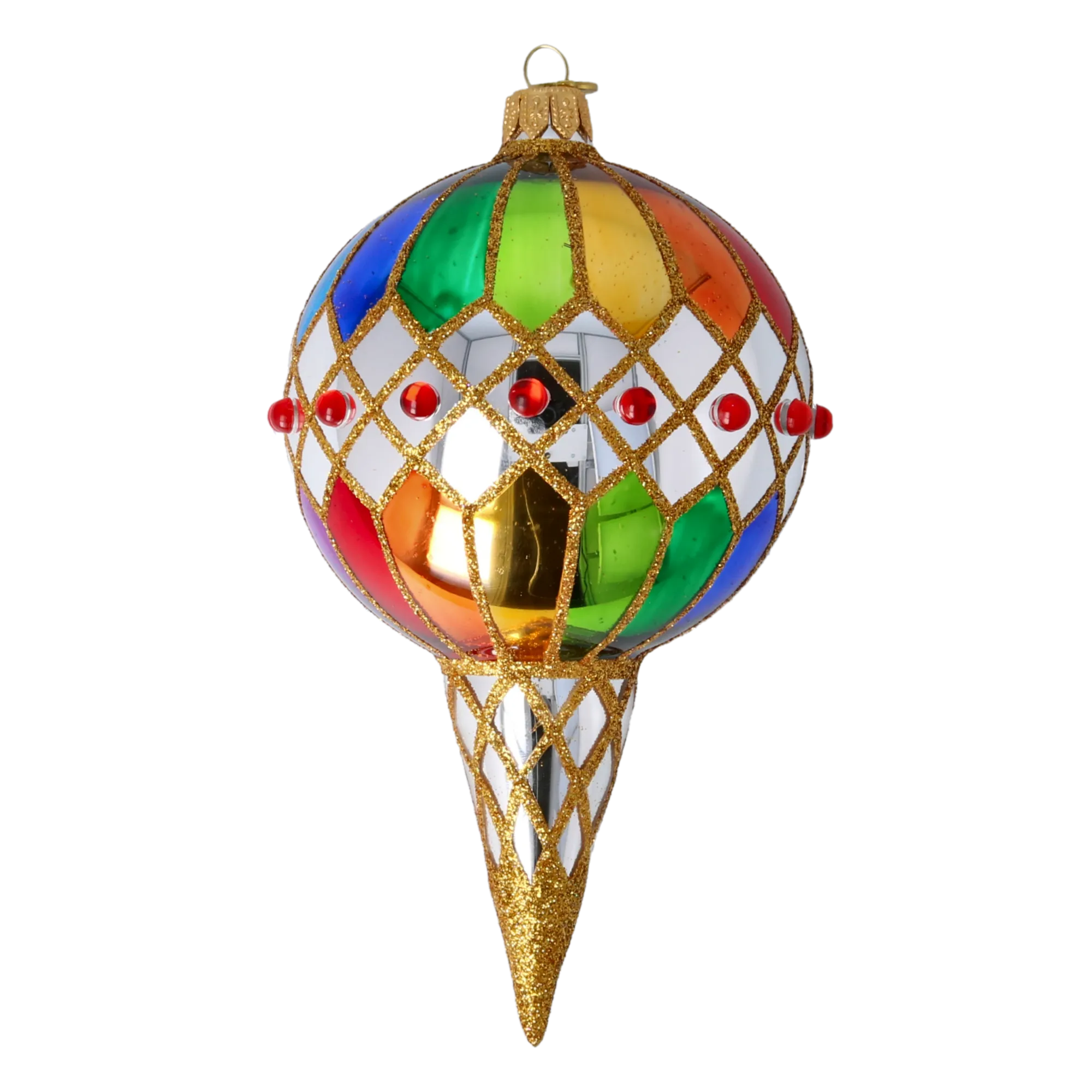 Carnival Jewel Handmade Glass Christmas ornament 2022-581