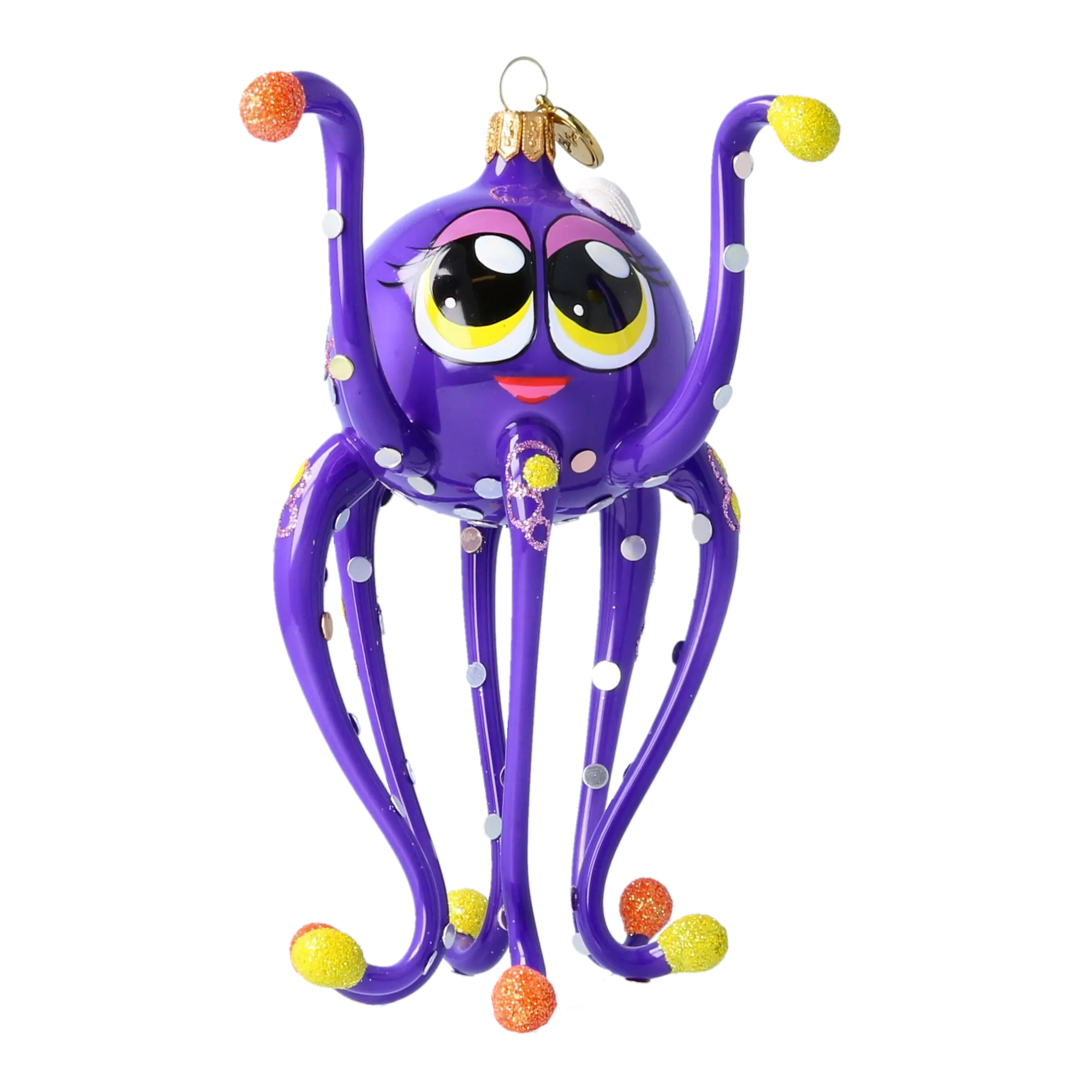 Dreamy Octopus in Violet & Amber