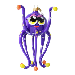 Dreamy Octopus in Violet & Amber