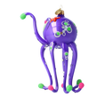 Załaduj obraz do przeglądarki galerii, Twinkle Tentacles  Ornament  Handmade Glass Christmas ornament octopus 2022-583
