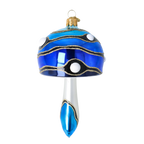 Sapphire Midnight Oracle | Hand-Painted Glass Ornament | Blubom 2022-590