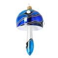 Załaduj obraz do przeglądarki galerii, Glass Mushroom with Colorful Patterns. Handmade Glass Christmas ornament. 2022-590
