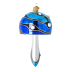Sapphire Midnight Oracle | Hand-Painted Glass Ornament | Blubom 2022-590
