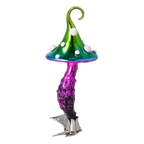 Jaunty Neon Sprout | Hand-Painted Glass Ornament | Blubom 2022-592
