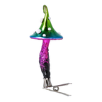 Jaunty Neon Sprout | Hand-Painted Glass Ornament | Blubom 2022-592