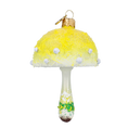 Załaduj obraz do przeglądarki galerii, Citrine Frosted Toadstool Premium christmas glass ornament 2022-593
