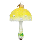 Saffron Frost Sprout | Hand-Painted Glass Ornament | Blubom 2022-593