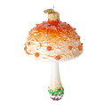 Load image into Gallery viewer, Enchanted Amber Mushroom Premium christmas glass ornament 2022-595
