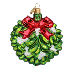 Secret Mistletoe Vow | Hand-Painted Glass Ornament | Blubom 2022-600
