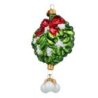 Verdant Tryst | Hand-Painted Glass Ornament | Blubom 2022-602