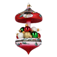 Załaduj obraz do przeglądarki galerii, Crimson Bell Carousel Premium christmas glass ornament 2022-614
