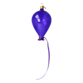 Indigo Ascent | Hand-Painted Glass Ornament | Blubom 2022-619