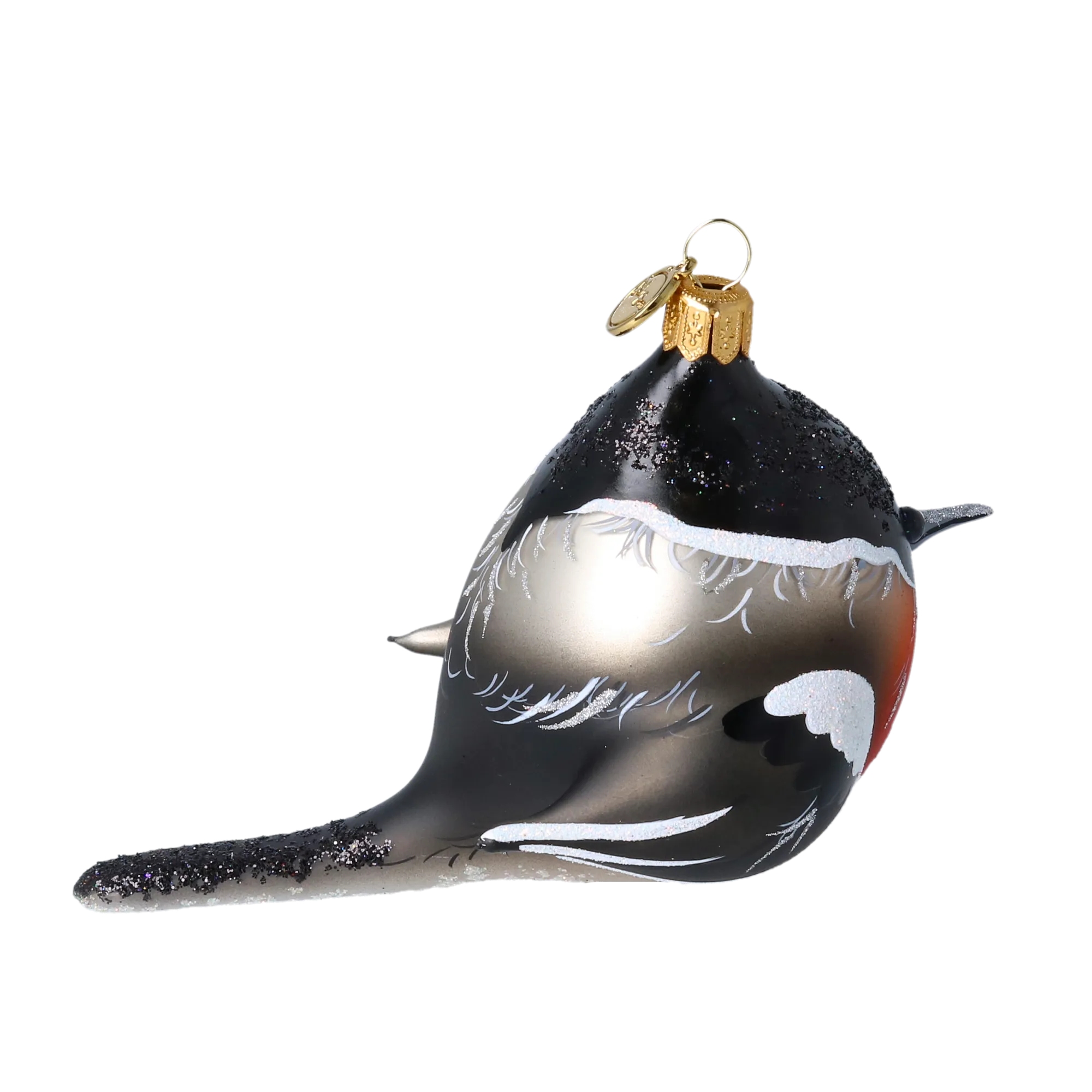Vigilant Songbird | Hand-Painted Glass Ornament | Blubom 2022-621
