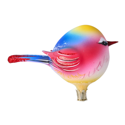 Prismatic Songbird Premium christmas glass ornament 2022-622