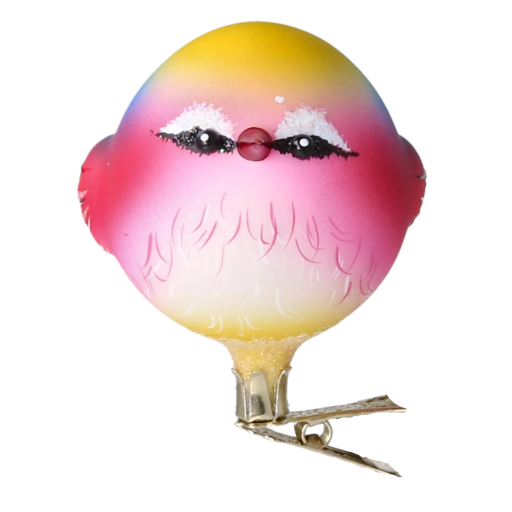 Vivid Dawn Songbird | Hand-Painted Glass Ornament | Blubom 2022-622