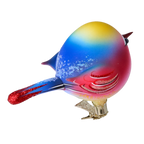 Vivid Dawn Songbird | Hand-Painted Glass Ornament | Blubom 2022-622