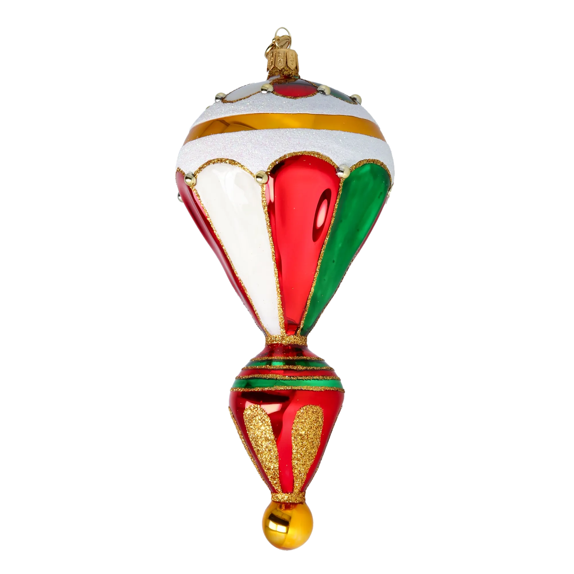 Royal Balloon Elegance Glass Christmas ornament Retro Glass Reflector Ornament 2022-624
