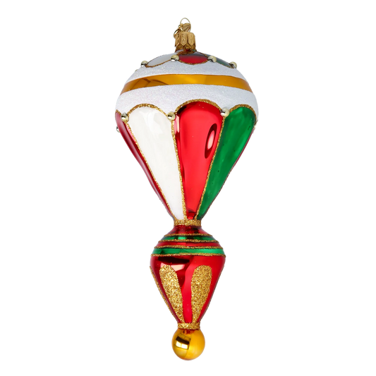 Royal Balloon Elegance Glass Christmas ornament Retro Glass Reflector Ornament 2022-624