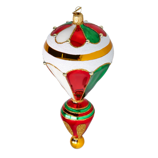 Royal Balloon Elegance Glass Christmas ornament Retro Glass Reflector Ornament 2022-624