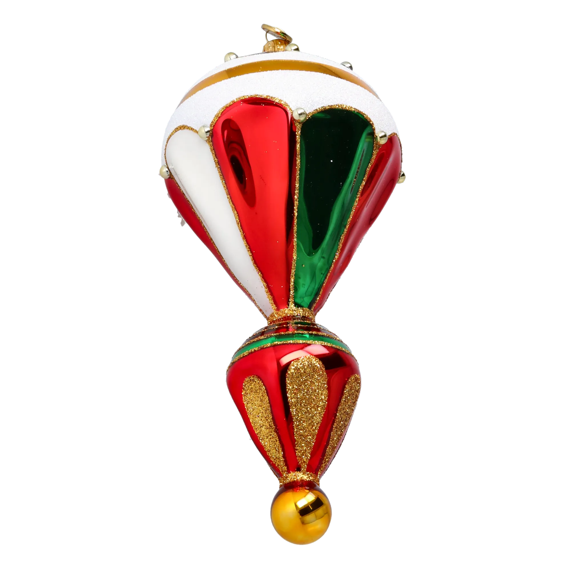 Royal Balloon Elegance Glass Christmas ornament Retro Glass Reflector Ornament 2022-624