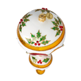 Load image into Gallery viewer, Gilded Holly Air Balloon Premium christmas glass ornament 2022-626
