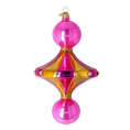 Load image into Gallery viewer, Gilded Magenta Carousel Drop Premium christmas glass ornament 2022-627
