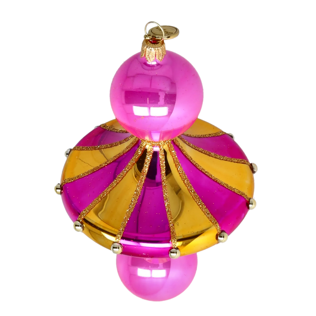 Cerise Zenith | Hand-Painted Glass Ornament | Blubom 2022-627