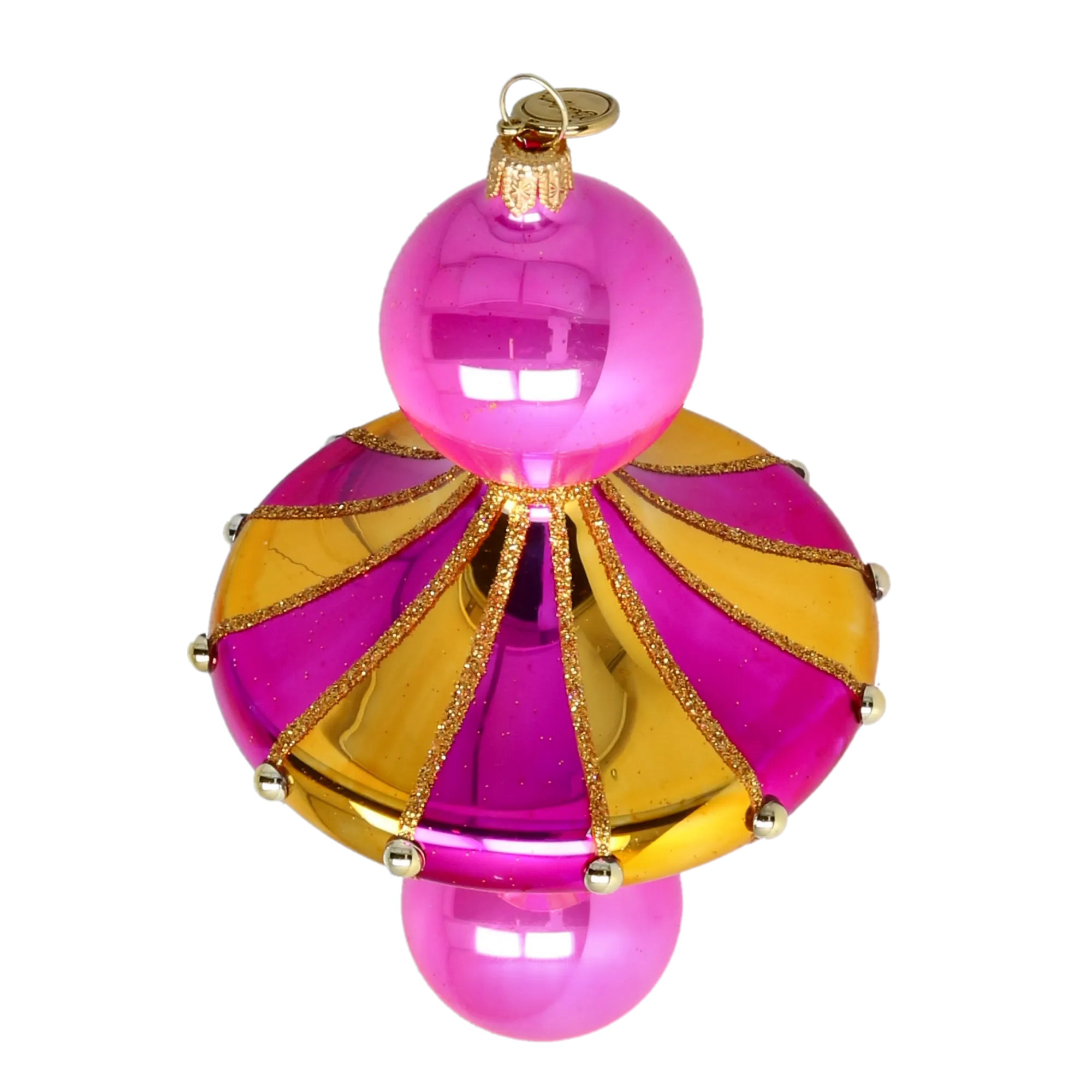 Cerise Zenith | Hand-Painted Glass Ornament | Blubom 2022-627