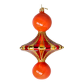 Load image into Gallery viewer, Gilded Scarlet Carousel Drop Premium christmas glass ornament 2022-629
