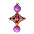 Load image into Gallery viewer, Royal Amethyst Carousel Drop Premium christmas glass ornament 2022-632
