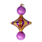 Gilded Amethyst Aria | Hand-Painted Glass Ornament | Blubom 2022-632