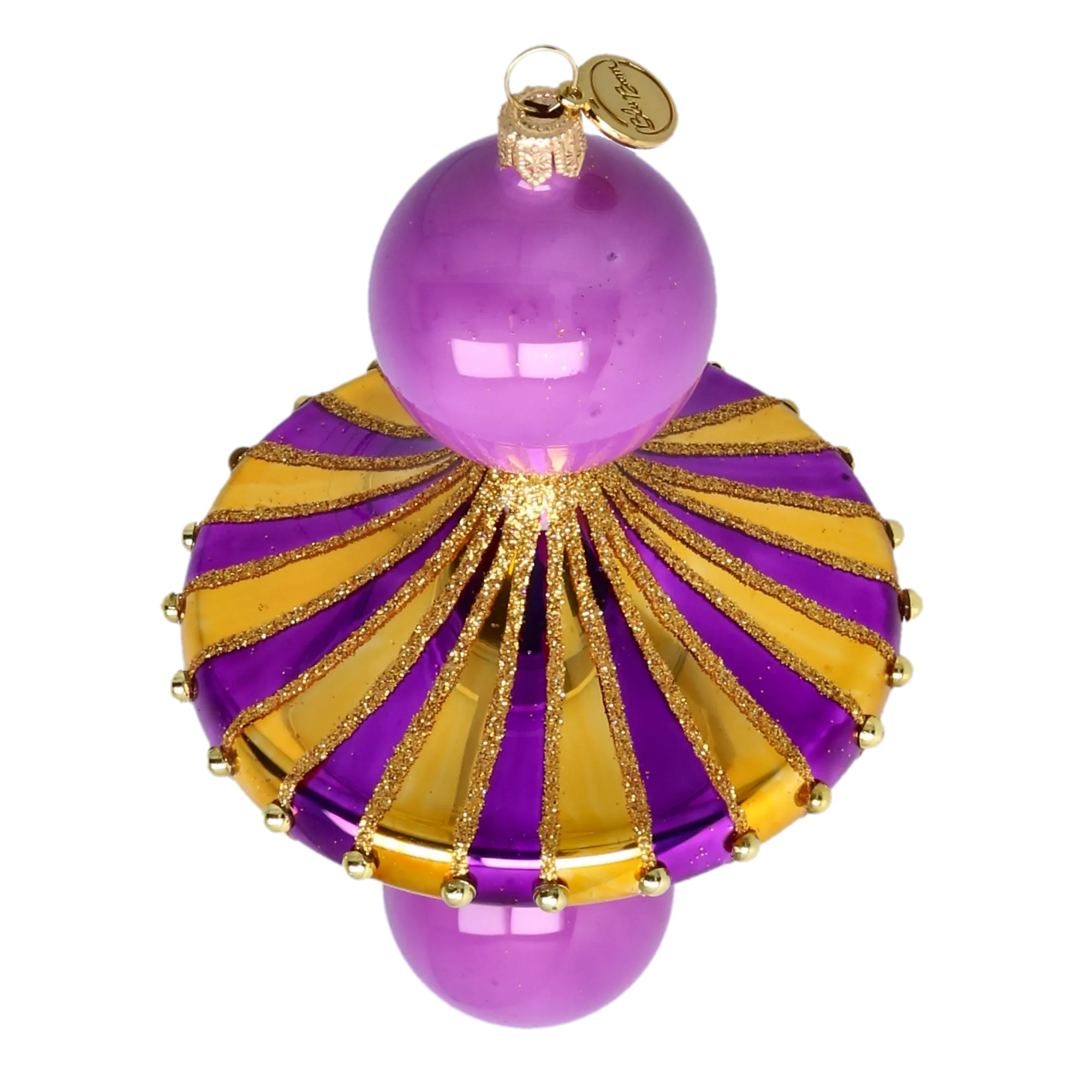 Royal Amethyst Carousel Drop Premium christmas glass ornament 2022-632